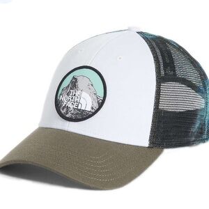 The North Face Mudder Trucker Hat White Wasabi Ice Dye Print